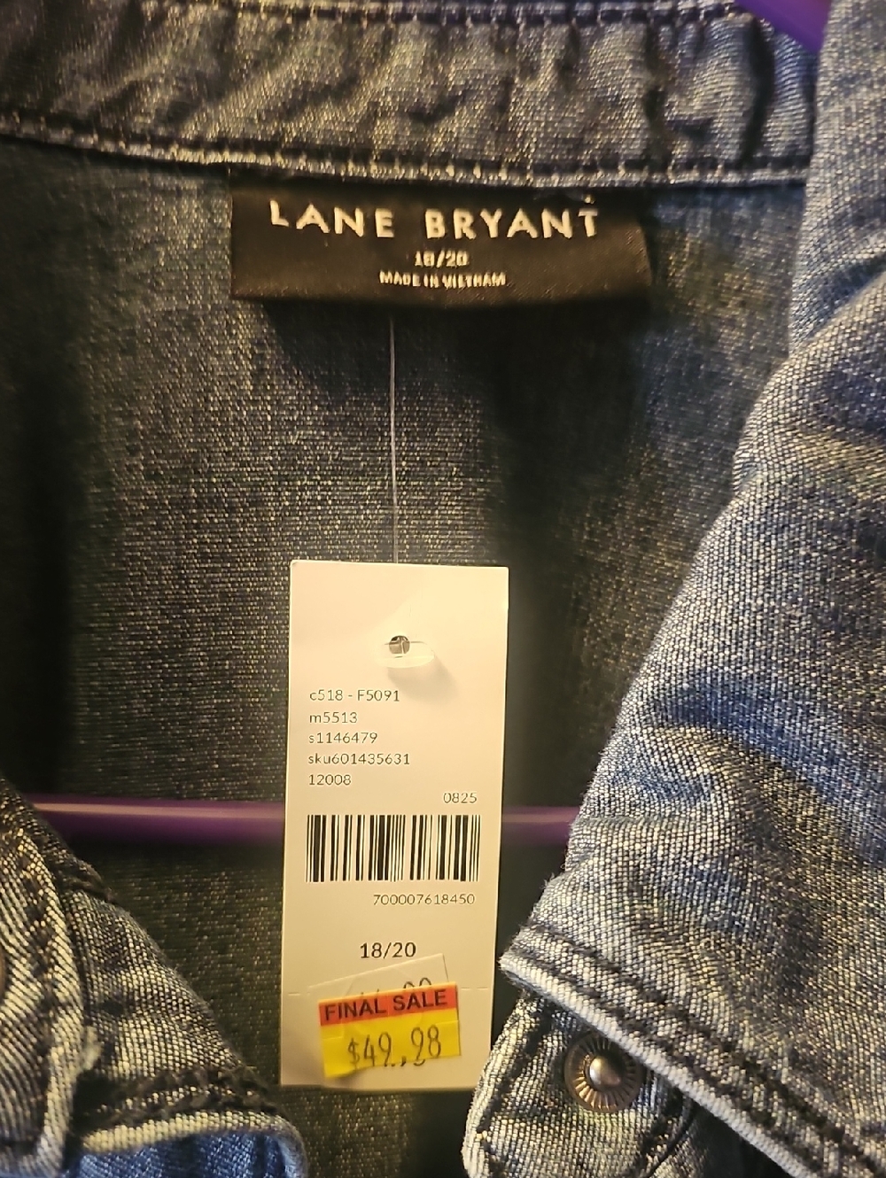 Lane Bryant button blouse - Picture 2 of 2